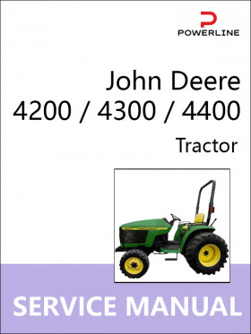Книга по ремонту трактора John Deere 4200 / 4300 / 4400 в формате PDF (на английском языке)