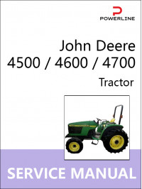 John Deere 4500 / 4600 / 4700, руководство по ремонту трактора в электронном виде (на английском языке)