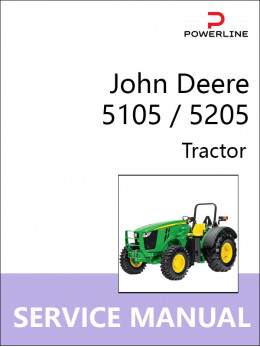 John Deere 5105 / 5205, руководство по ремонту трактора в электронном виде (на английском языке)