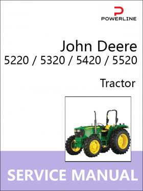 Книга по ремонту трактора John Deere 5220 / 5320 / 5420 / 5520 в формате PDF (на английском языке)