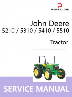 Книга по ремонту трактора John Deere 5210 / 5310 / 5410 / 5510 в формате PDF (на английском языке)