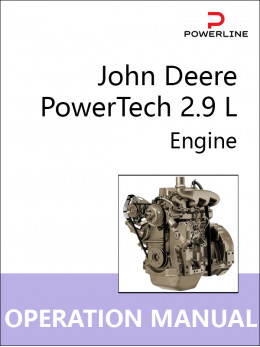 Двигун John Deere PowerTech 2.9 L, інструкція з експлуатації та технічного обслуговування у форматі PDF (англійською мовою)