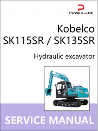 Kobelco SK115SR / SK135SR, руководство по ремонту и эксплуатации экскаватора в электронном виде (на английском языке)