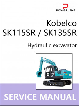 Kobelco SK115SR / SK135SR, руководство по ремонту и эксплуатации экскаватора в электронном виде (на английском языке)