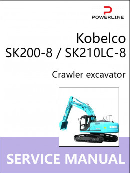 Kobelco SK200-8 / SK210LC-8, руководство по ремонту и эксплуатации экскаватора в электронном виде (на английском языке)