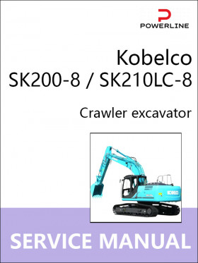 Книга по ремонту экскаватора Kobelco SK200-8 / SK210LC-8 в формате PDF (на английском языке)