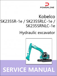 Kobelco SK235SR-1e / SK235SRLC-1e / SK235SRNLC-1e, руководство по ремонту и эксплуатации экскаватора в электронном виде (на английском языке)