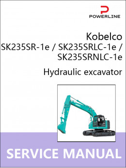 Kobelco SK235SR-1e / SK235SRLC-1e / SK235SRNLC-1e, руководство по ремонту и эксплуатации экскаватора в электронном виде (на английском языке)