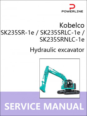 Книга по ремонту экскаватора Kobelco SK235SR-1e / SK235SRLC-1e / SK235SRNLC-1e в формате PDF (на английском языке)