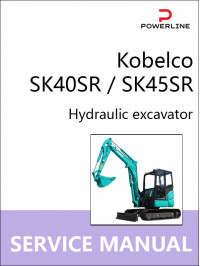 Kobelco SK40SR / SK45SR excavator, service e-manual