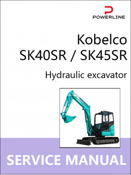Kobelco SK40SR / SK45SR excavator, service e-manual