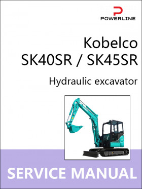 Kobelco SK40SR / SK45SR excavator, repair e-manual