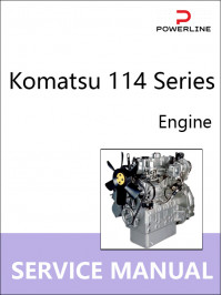 Двигатели Komatsu 114 Series, руководство по ремонту в электронном виде (на английском языке)