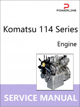 Двигатели Komatsu 114 Series, руководство по ремонту в электронном виде (на английском языке)
