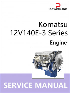 Книга по ремонту двигателей Komatsu 12V140E-3 Series в формате PDF (на английском языке)