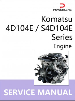 Двигатели Komatsu 4D104E / S4D104E Series, руководство по ремонту в электронном виде (на английском языке)