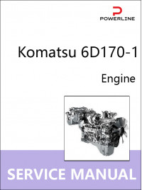 Двигатели Komatsu 6D170-1, руководство по ремонту в электронном виде (на английском языке)