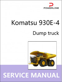Самосвал Komatsu 930E-4, руководство по ремонту и эксплуатации в электронном виде (на английском языке)
