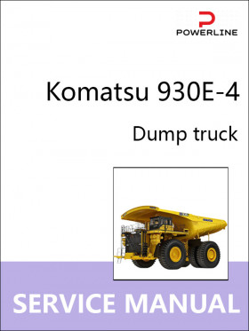 Книга по ремонту самосвала Komatsu 930E-4 в формате PDF (на английском языке)