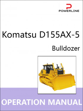 Книга по эксплуатации и техническому обслуживанию бульдозера Komatsu D155AX-5 в формате PDF (на английском языке)