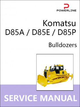 Книга по ремонту бульдозера Komatsu D85A / D85E / D85P в формате PDF (на английском языке)