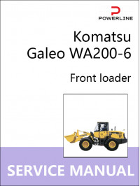 Komatsu Galeo WA200-6, руководство по ремонту и эксплуатации погрузчика в электронном виде (на английском языке)