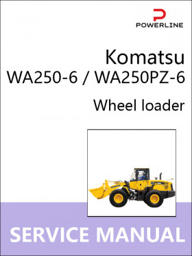 Книга по ремонту погрузчика Komatsu WA250-6 / WA250PZ-6 в формате PDF (на английском языке)