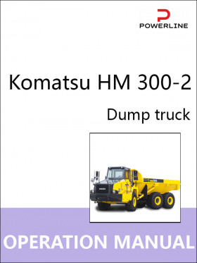 Komatsu HM 300-2 dump truck, operation and maintenance e-manual