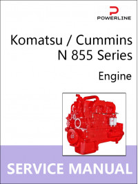 Двигатели Komatsu / Cummins N 855 Series, руководство по ремонту в электронном виде (на английском языке)
