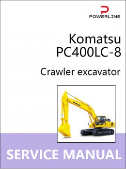 Komatsu PC400LC-8 excavator, service e-manual
