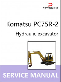 Komatsu PC75R-2, руководство по ремонту и эксплуатации экскаватора в электронном виде (на английском языке)