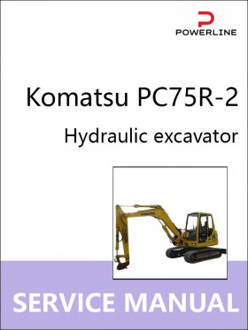 Книга по ремонту экскаватора Komatsu PC75R-2 в формате PDF (на английском языке)
