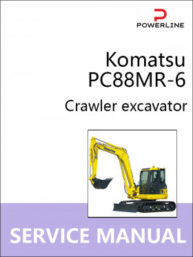Книга по ремонту экскаватора Komatsu PC88MR-6 в формате PDF (на английском языке)