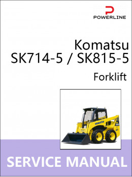 Komatsu SK714-5 forklift, operation and maintenance e-manual