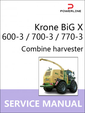 Книга по ремонту комбайна Krone BiG X 600-3 / 700-3 / 770-3 в формате PDF (на английском языке)