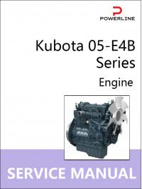 Kubota 05-E4B Series, руководство по ремонту двигателя в электронном виде (на английском языке)