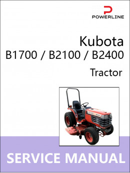 Kubota B1700 / B2100 / B2400, руководство по ремонту и эксплуатации трактора в электронном виде (на английском языке)