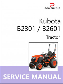 Kubota B2301 / B2601, руководство по ремонту и эксплуатации трактора в электронном виде (на английском языке)