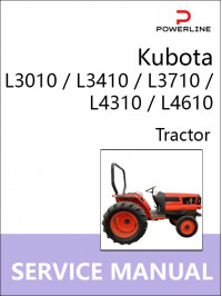 Kubota L3010 / L3410 / L3710 / L4310 / L4610, руководство по ремонту и эксплуатации трактора в электронном виде (на английском языке)