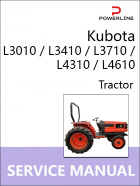 Книга по ремонту трактора Kubota L3010 / L3410 / L3710 / L4310 / L4610 в формате PDF (на английском языке)