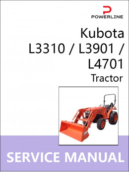 Kubota L3310 / L3901 / L4701, руководство по ремонту и эксплуатации трактора в электронном виде (на английском языке)