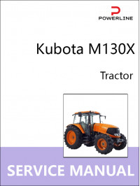 Kubota M130X, руководство по ремонту и эксплуатации трактора в электронном виде (на английском языке)