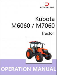 Kubota M6060 / M7060, инструкция по эксплуатации и техническому обслуживанию трактора в электронном виде (на английском языке)