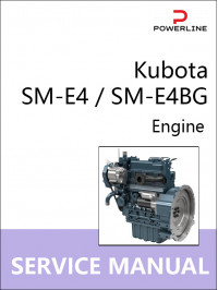 Kubota SM-E4 / SM-E4BG, руководство по ремонту двигателя в электронном виде (на английском языке)