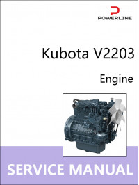 Kubota V2203, руководство по ремонту двигателя в электронном виде (на английском языке)