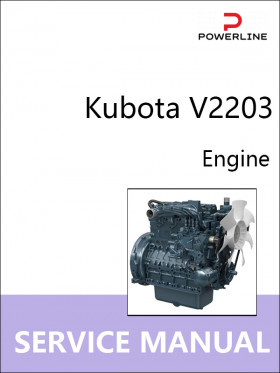 Книга по ремонту двигателя Kubota V2203 в формате PDF (на английском языке)