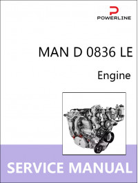 MAN D 0836 LE, руководство по ремонту двигателя в электронном виде (на английском языке)