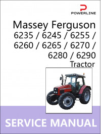 Massey Ferguson 6235 / 6245 / 6255 / 6260 / 6265 / 6270 / 6280 / 6290, руководство по ремонту трактора в электронном виде (на английском языке)