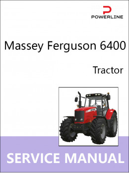Massey Ferguson 6400, руководство по ремонту трактора в электронном виде (на английском языке)