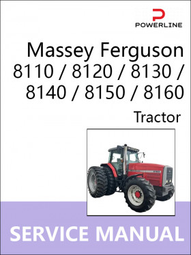Книга по ремонту трактора Massey Ferguson 8110 / 8120 / 8130 / 8140 / 8150 / 8160 в формате PDF (на английском языке)